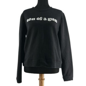 Zoe Karssen crew neck sweatshirt son of a gun girl power lounge luxury sz lg C